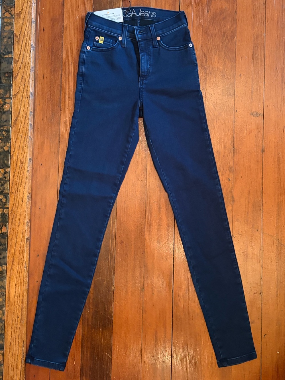 Yoga Jeans Rachel High-Rise Skinny Jeans in Deep Indigo